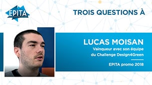 Lucas Moisan et son équipe remportent le challenge Design4Green