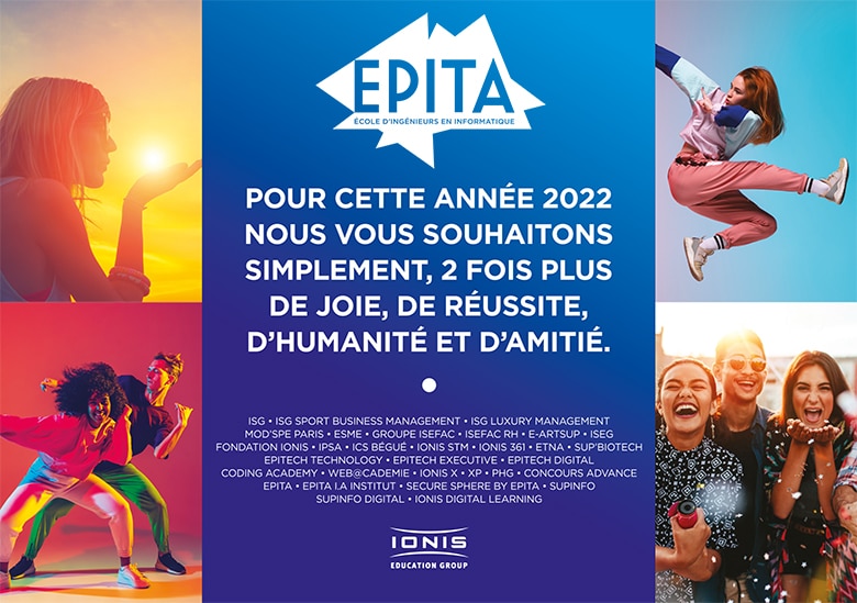 L'EPITA vous souhaite une belle année 2022 !