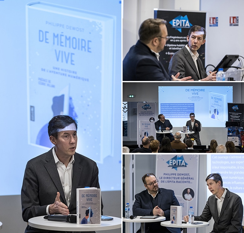 Soirées de lancement du livre « De mémoire vive » : une histoire de l’aventure numérique… par le directeur général de l’EPITA !